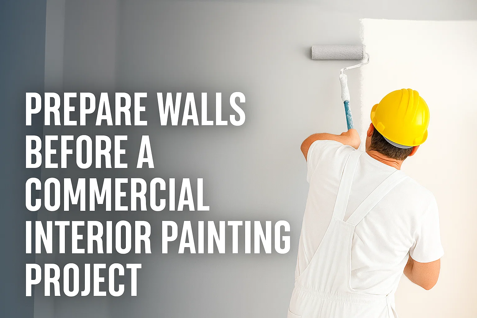 Prepare Walls Before a Commercial Interior Painting Project