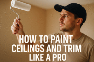 How to Paint Ceilings and Trim Like a Pro