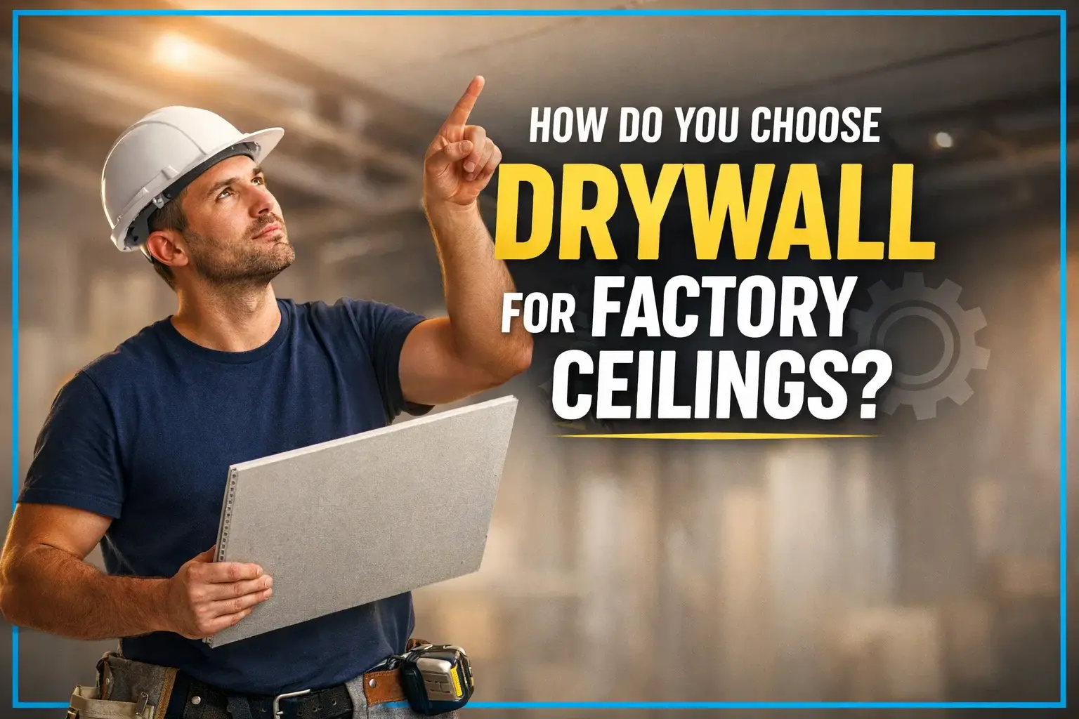 How Do You Choose Drywall for Factory Ceilings?