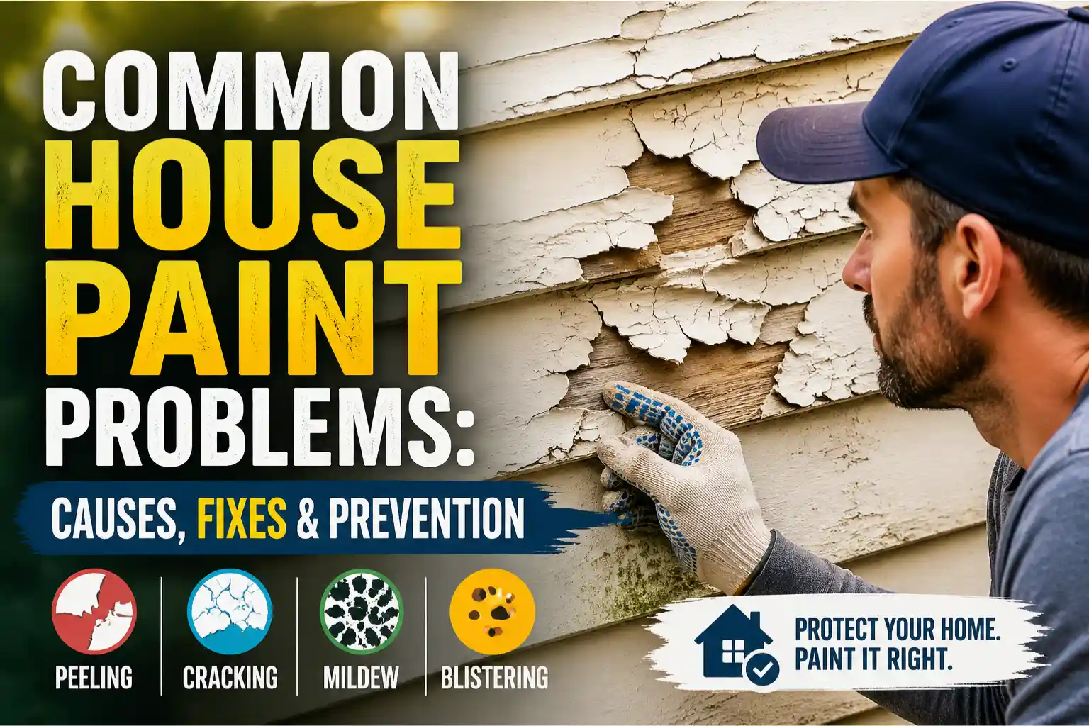 Common House Paint Problems: Causes, Fixes & Prevention