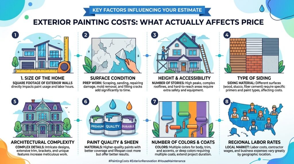 Exterior Painting Costs: What Actually Affects Price
