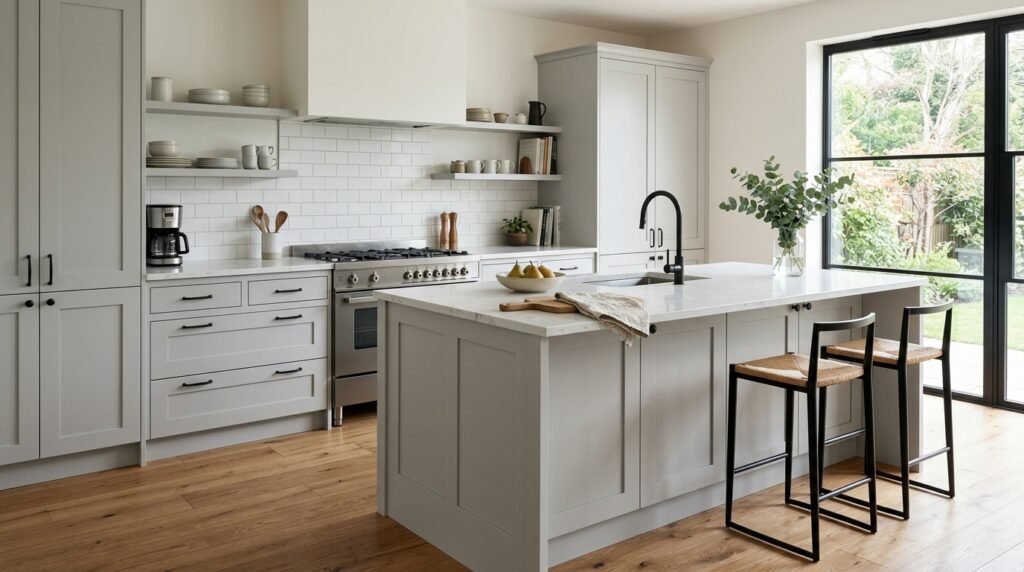 How Should Cabinet Colors Match the Walls and Floor?