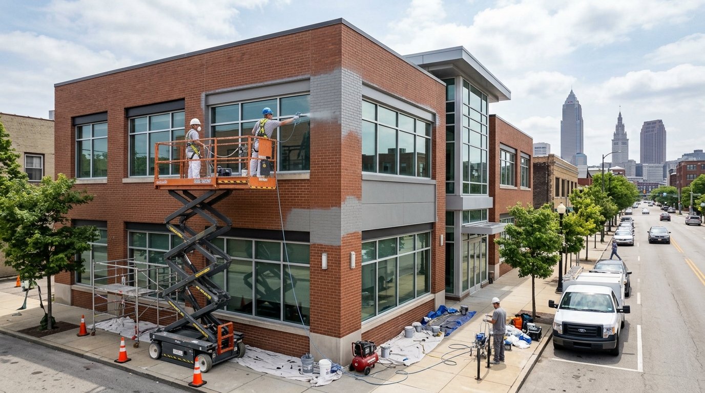 How Much Does Commercial Exterior Painting Cost in Cleveland? A Breakdown by Building Size & Type