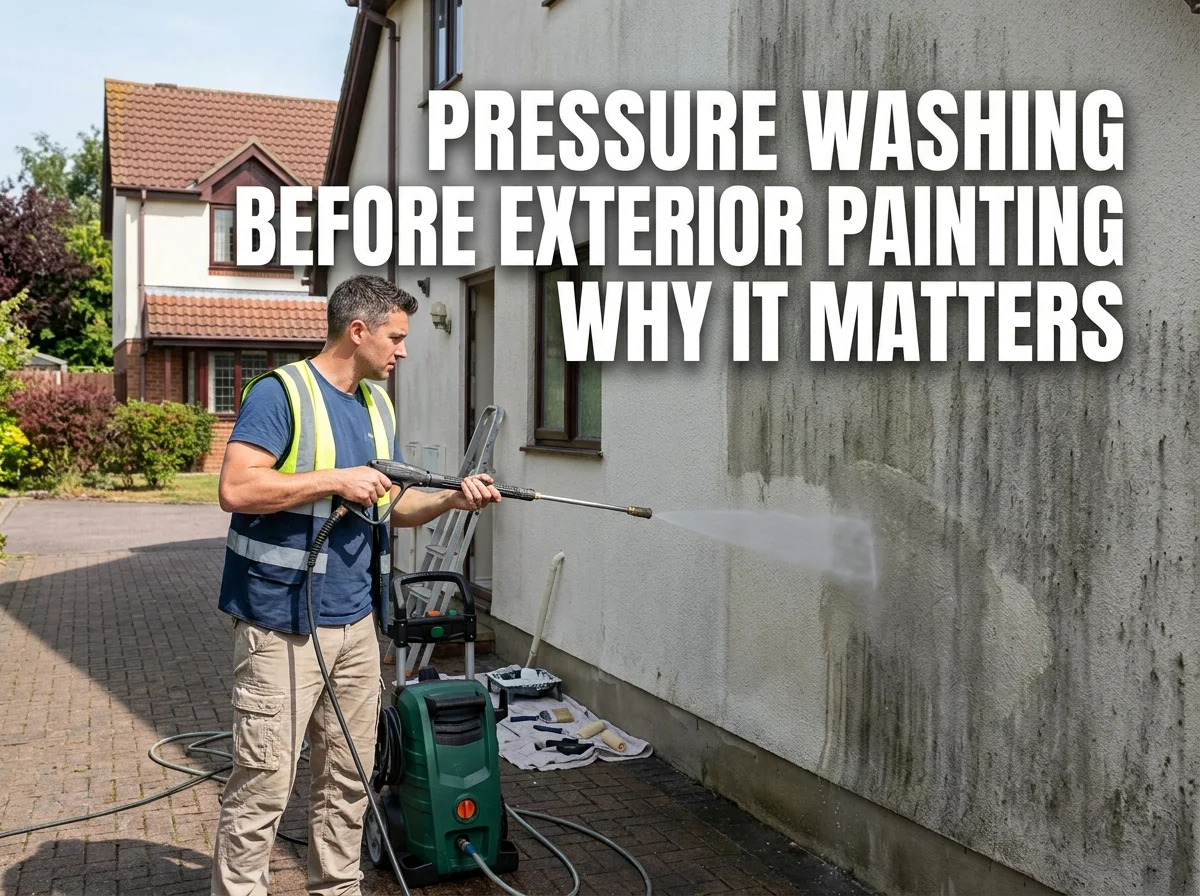 Pressure Washing Before Exterior Painting Why It Matters